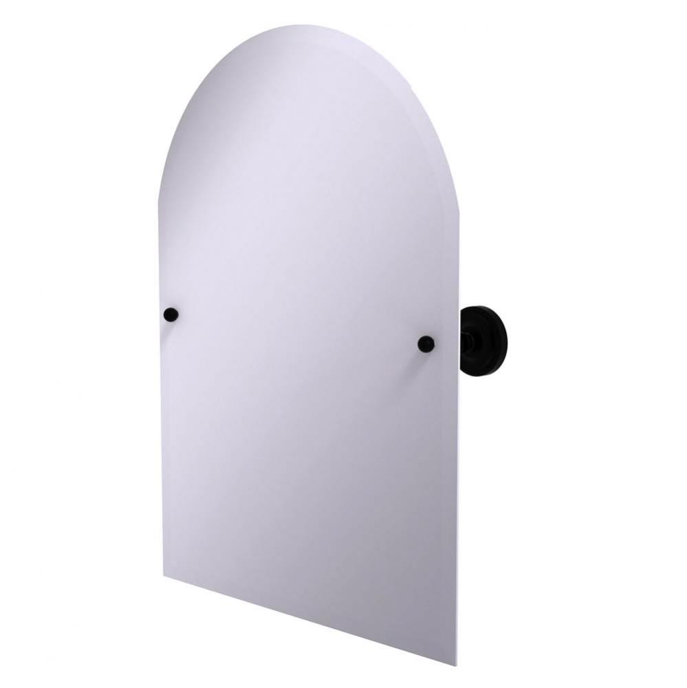 Frameless Arched Top Tilt Mirror with Beveled Edge