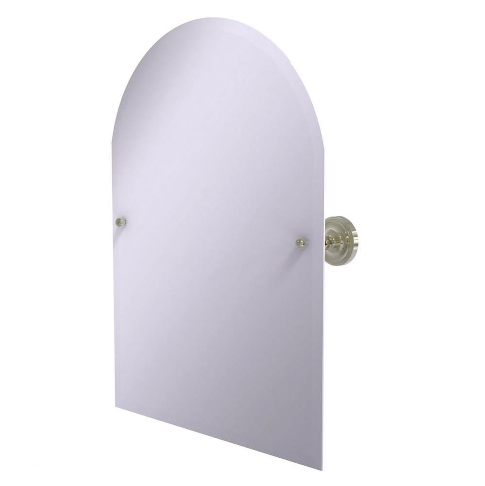 Frameless Arched Top Tilt Mirror with Beveled Edge