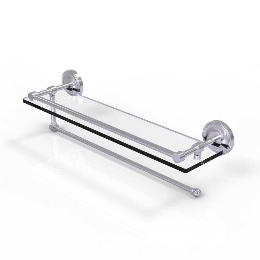 Prestige Regal Collection Paper Towel Holder with 22 Inch Gallery Glass Shelf