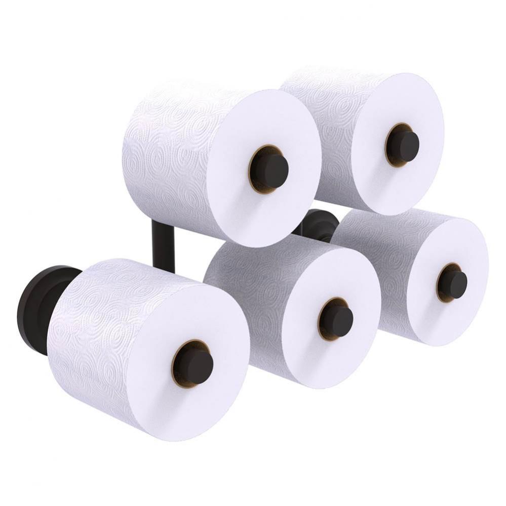 Que New Collection 5 Roll Reserve Roll Toilet Paper Holder - Oil Rubbed Bronze