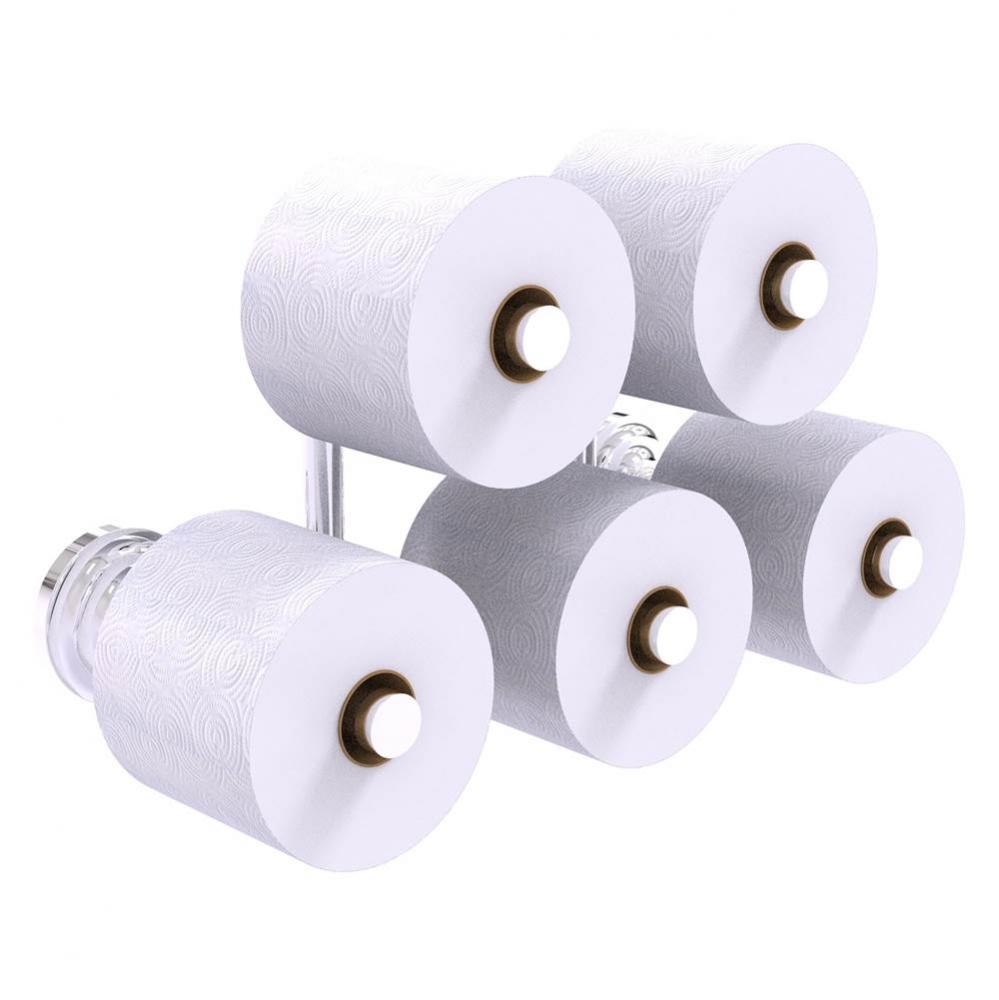 Que New Collection 5 Roll Reserve Roll Toilet Paper Holder - Polished Chrome