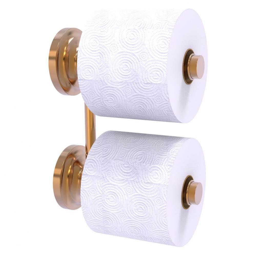 Que New Collection 2 Roll Reserve Roll Toilet Paper Holder - Brushed Bronze