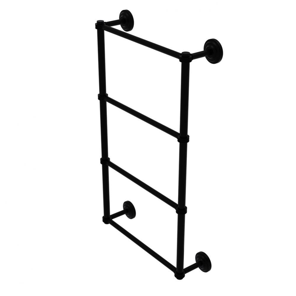 Que New Collection 4 Tier 30 Inch Ladder Towel Bar with Dotted Detail