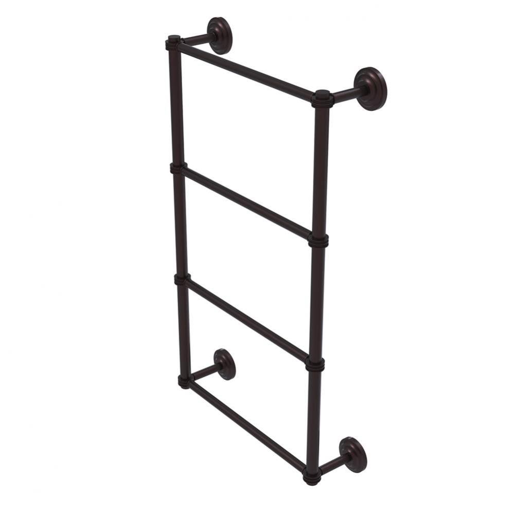 Que New Collection 4 Tier 36 Inch Ladder Towel Bar with Dotted Detail