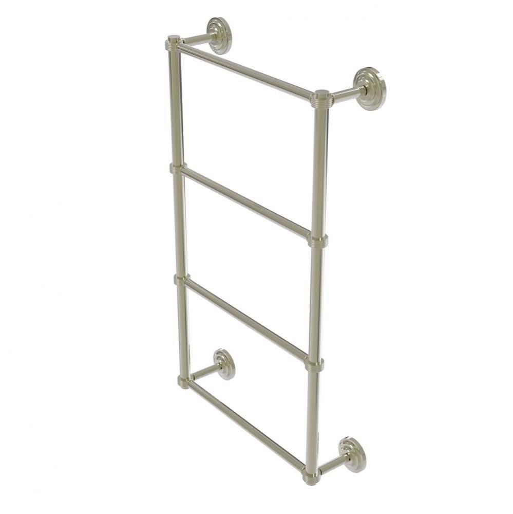 Que New Collection 4 Tier 36 Inch Ladder Towel Bar with Groovy Detail