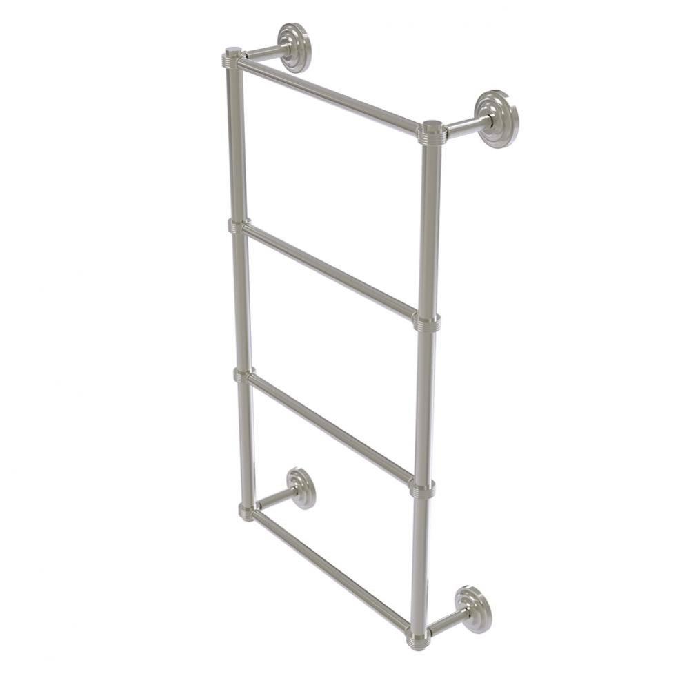 Que New Collection 4 Tier 36 Inch Ladder Towel Bar with Groovy Detail