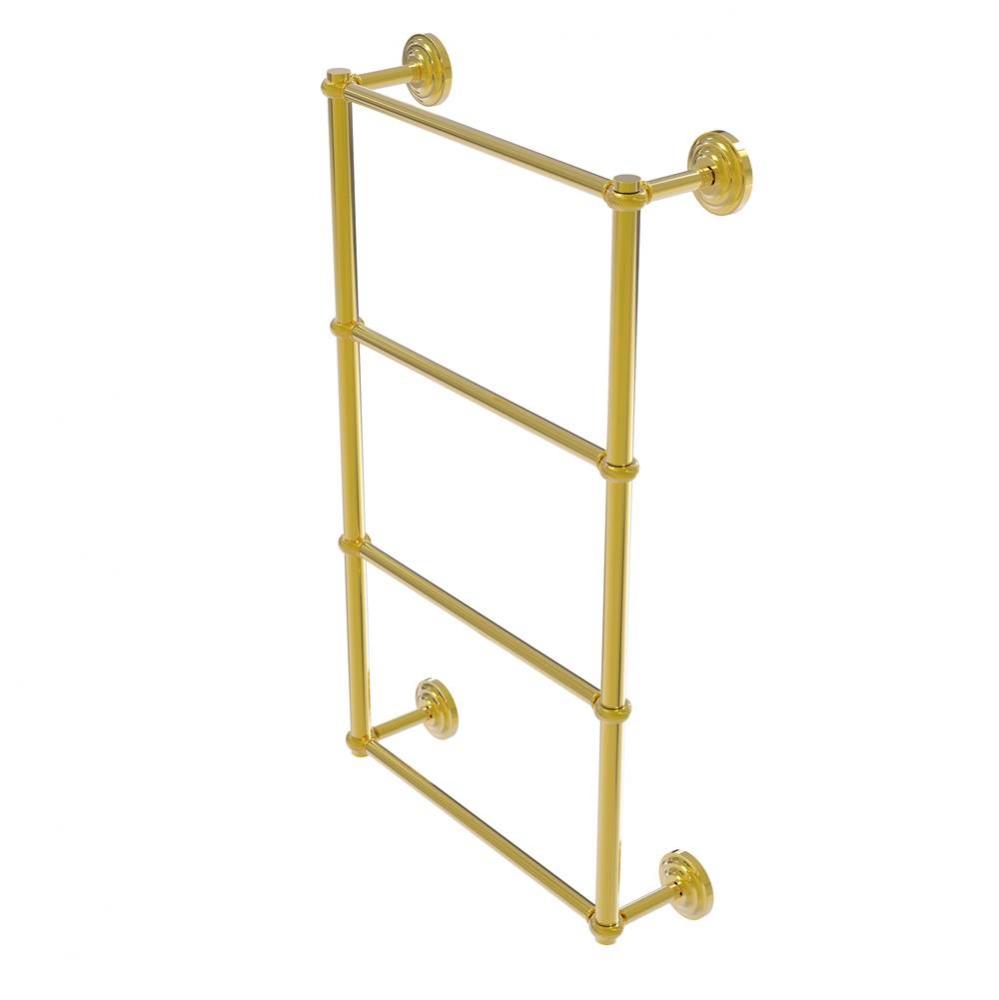 Que New Collection 4 Tier 30 Inch Ladder Towel Bar with Twisted Detail