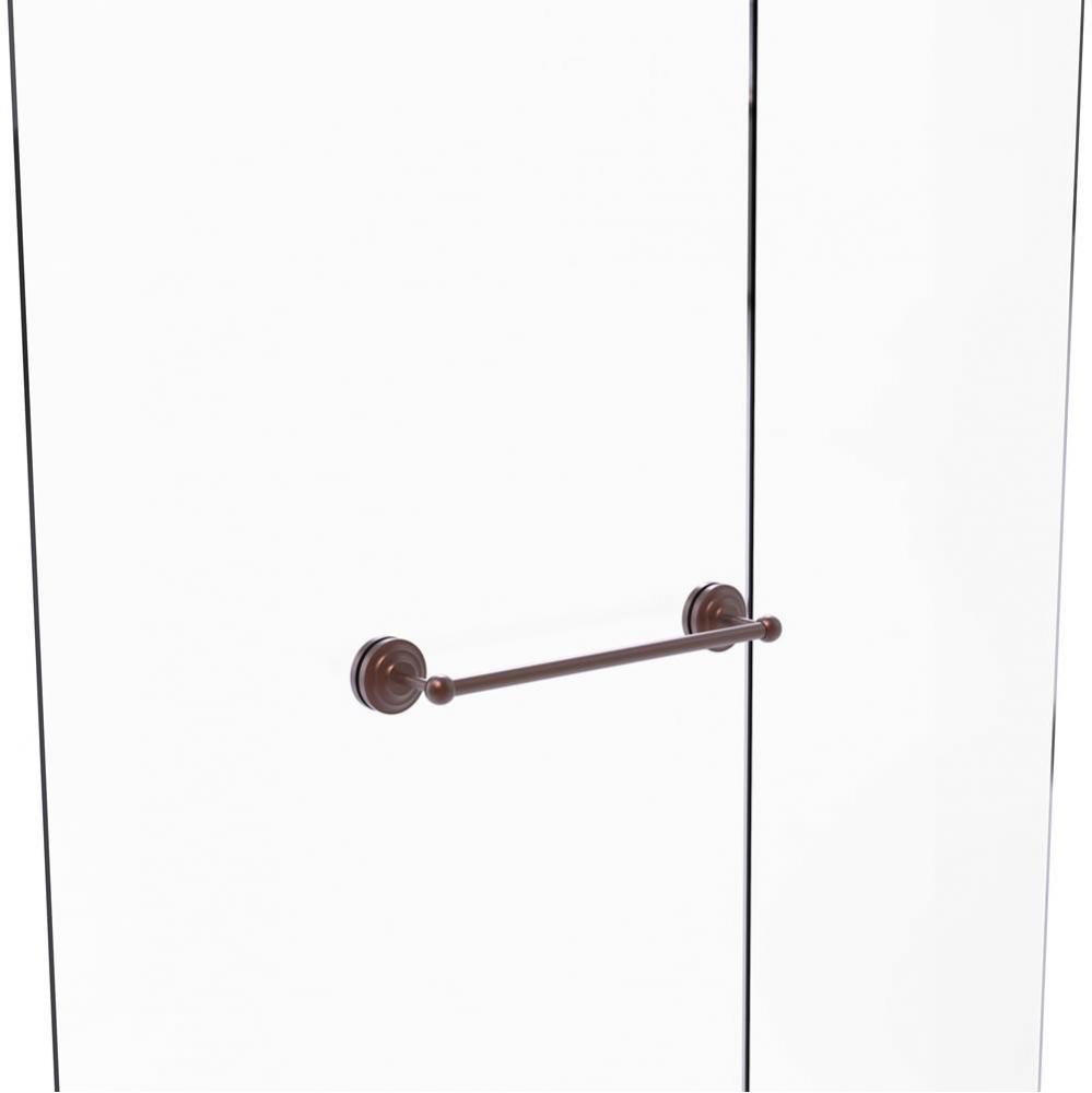 Que New Collection 18 Inch Shower Door Towel Bar