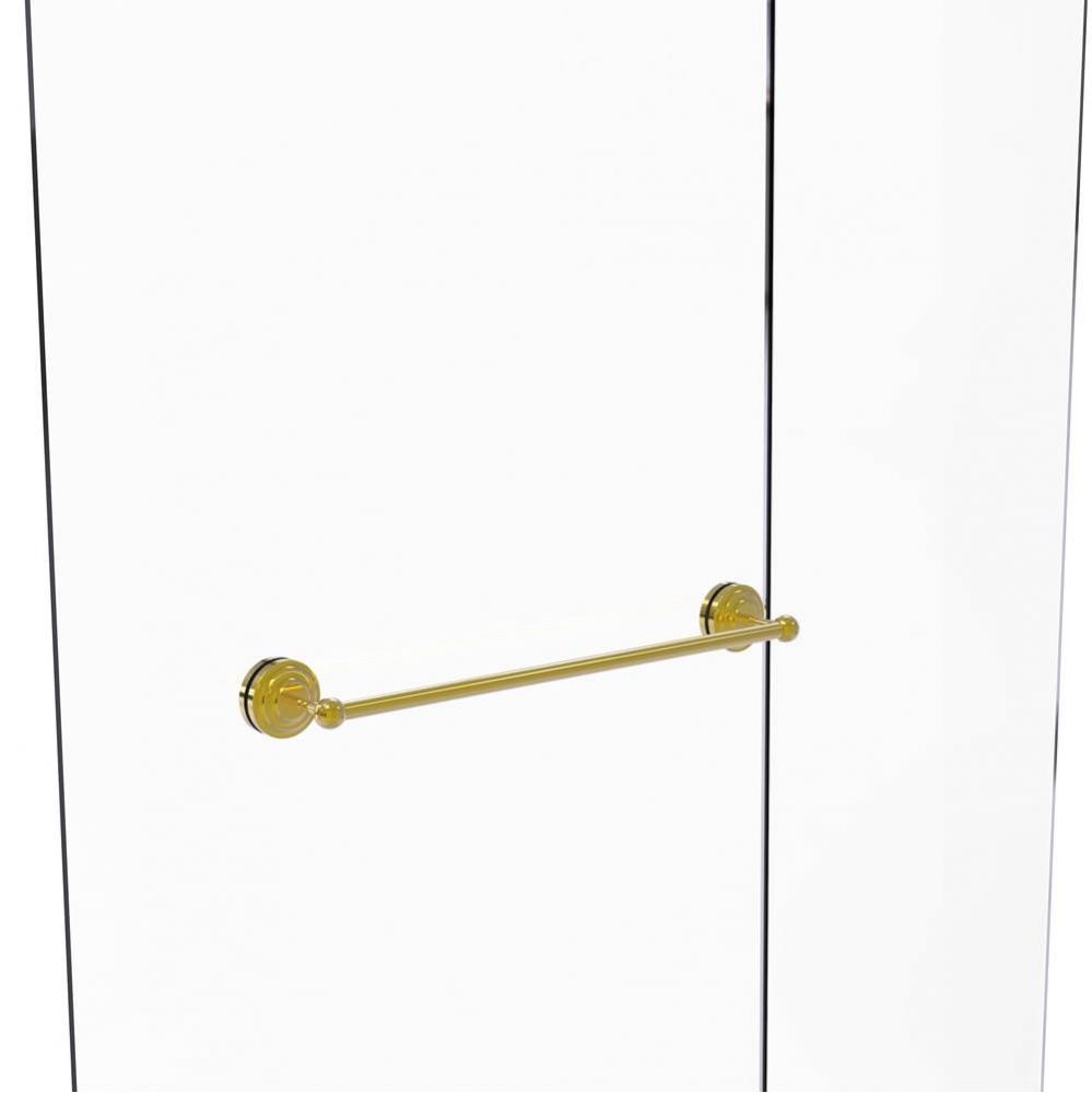 Que New Collection 24 Inch Shower Door Towel Bar