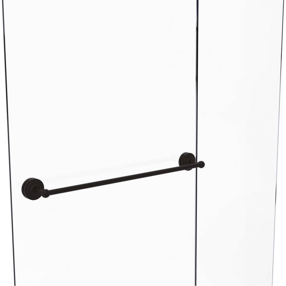 Que New Collection 30 Inch Shower Door Towel Bar