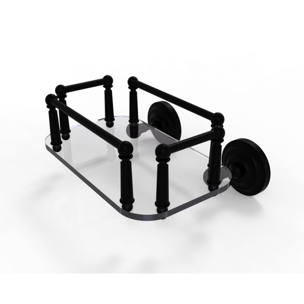 Que New Collection Wall Mounted Glass Guest Towel Tray