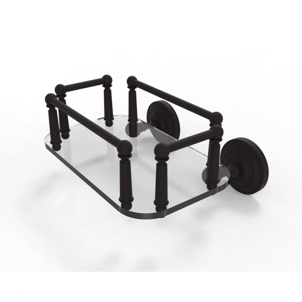 Que New Collection Wall Mounted Glass Guest Towel Tray