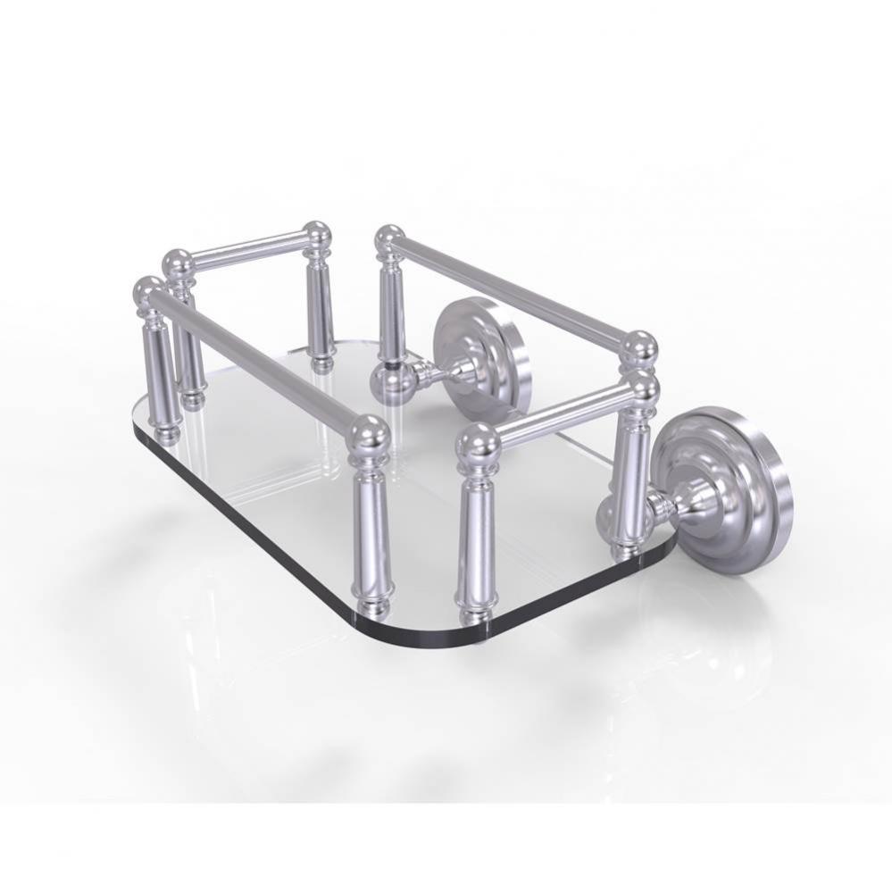 Que New Collection Wall Mounted Glass Guest Towel Tray