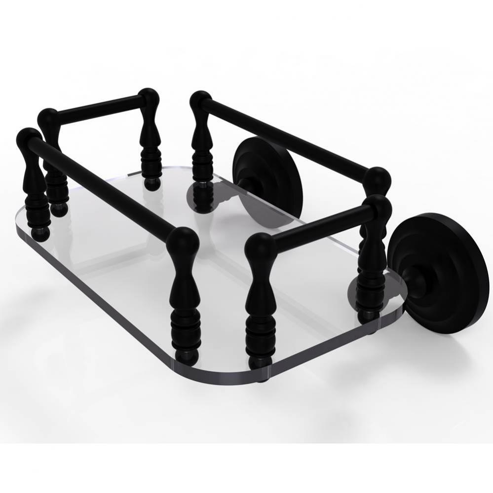 Que New Collection Wall Mounted Glass Guest Towel Tray