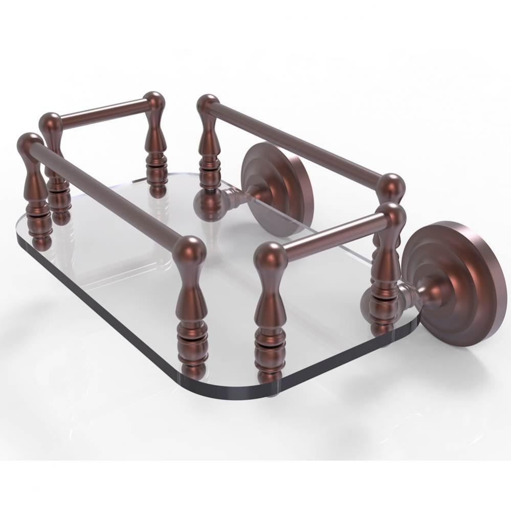 Que New Collection Wall Mounted Glass Guest Towel Tray