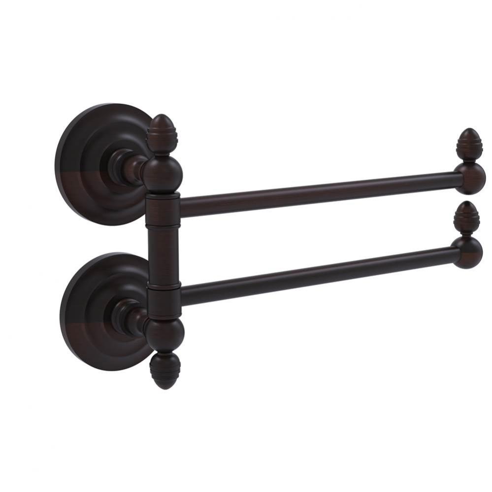 Que New Collection 2 Swing Arm Towel Rail