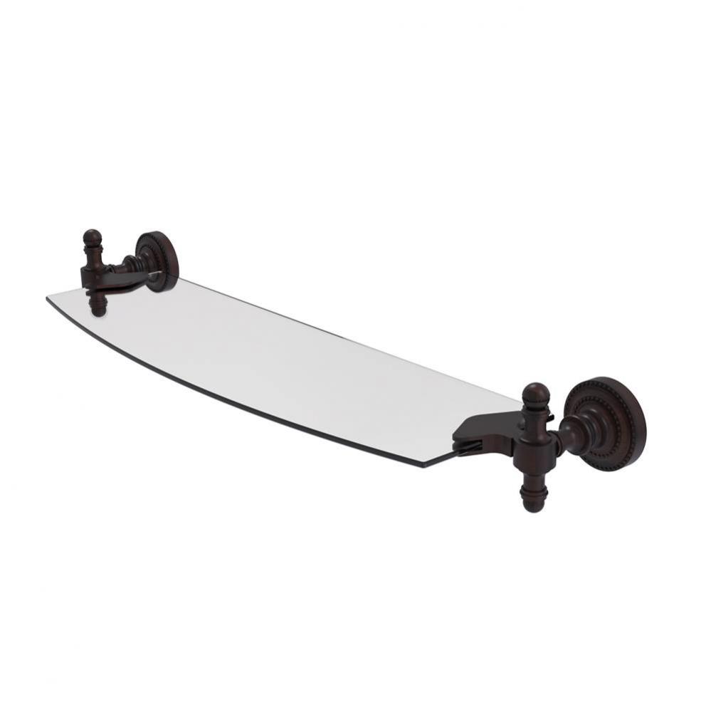 Retro Dot 18 Inch Glass Shelf