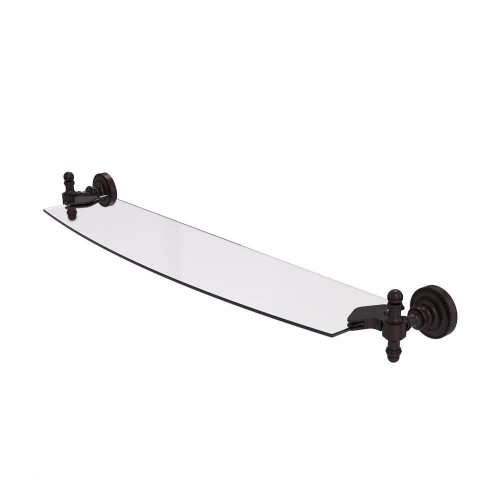 Retro Dot 24 Inch Glass Shelf