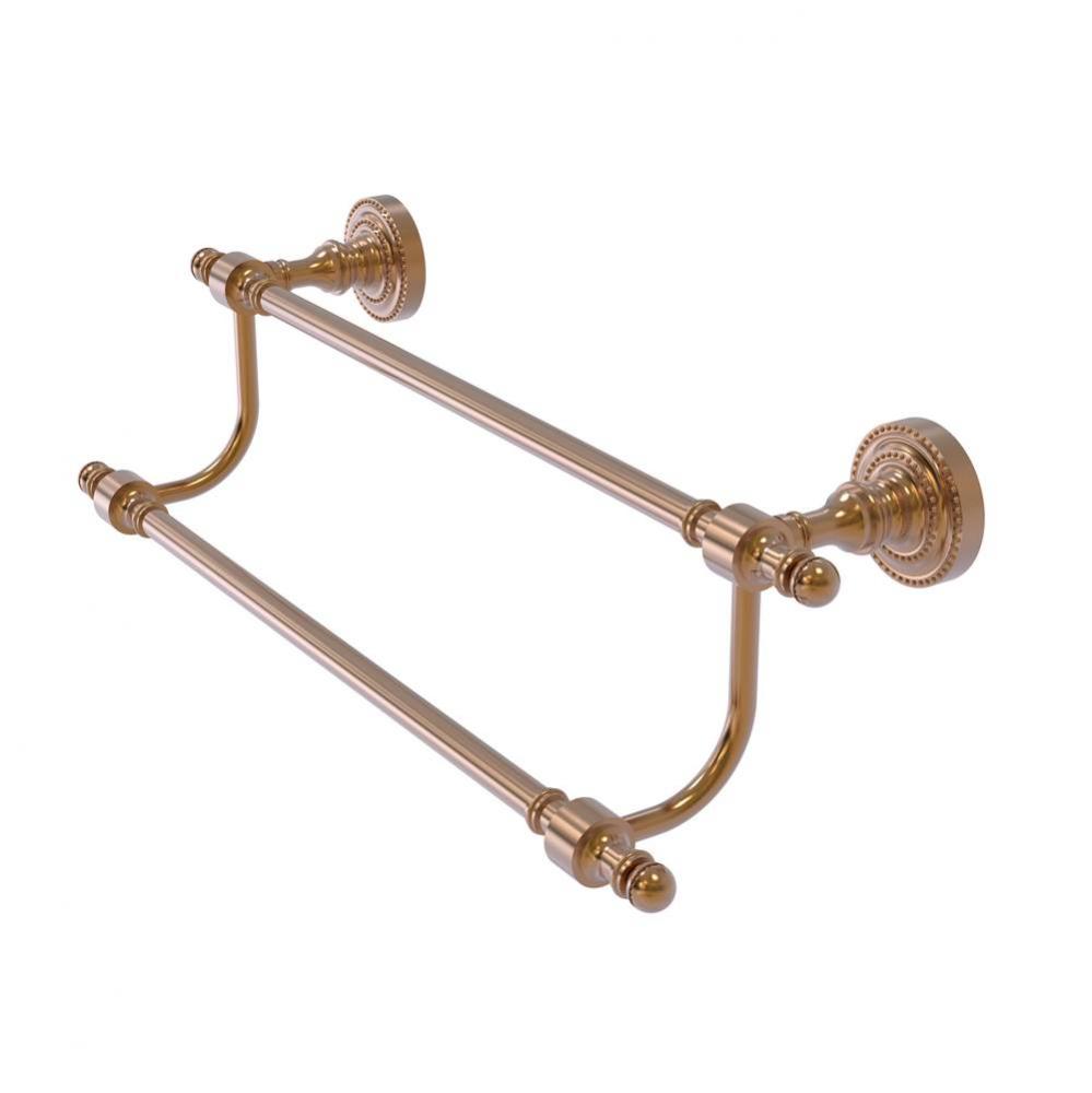 Retro Dot Collection 36 Inch Double Towel Bar