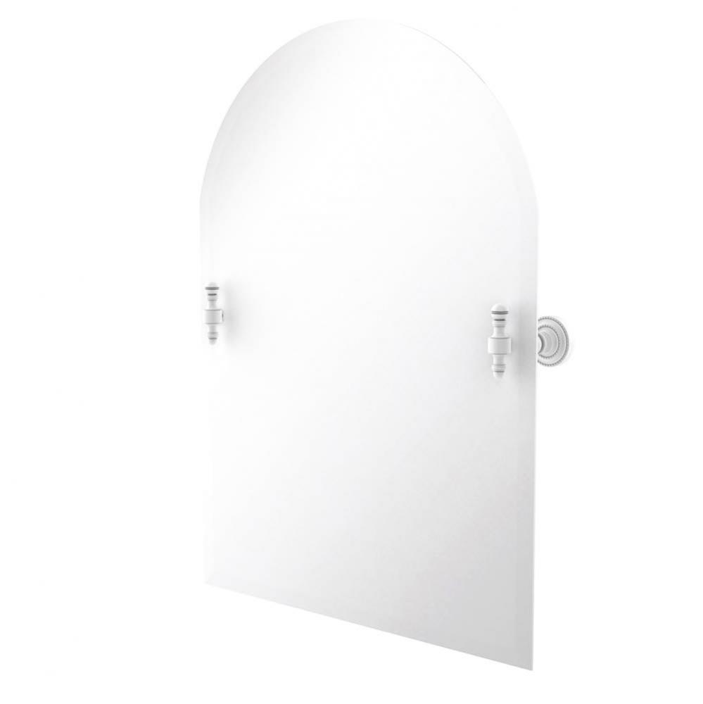 Frameless Arched Top Tilt Mirror with Beveled Edge