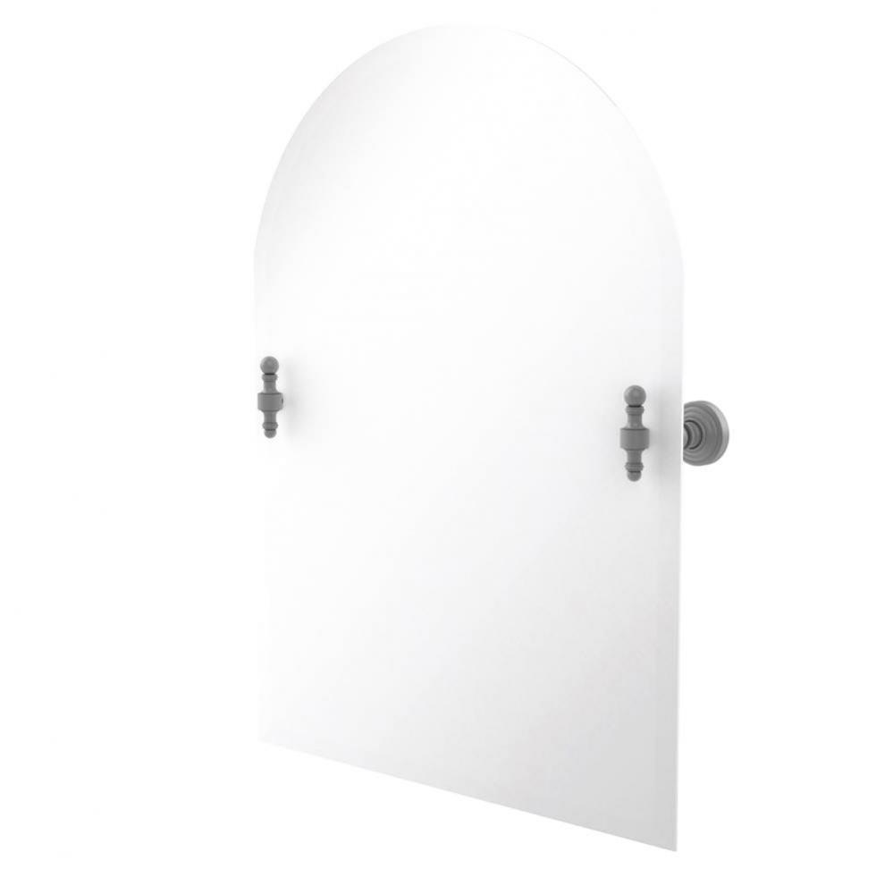Frameless Arched Top Tilt Mirror with Beveled Edge