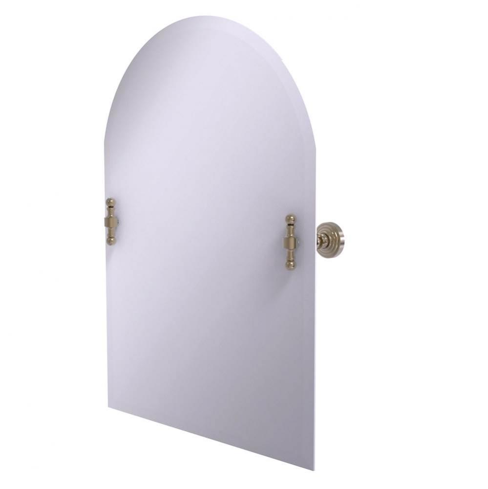 Frameless Arched Top Tilt Mirror with Beveled Edge
