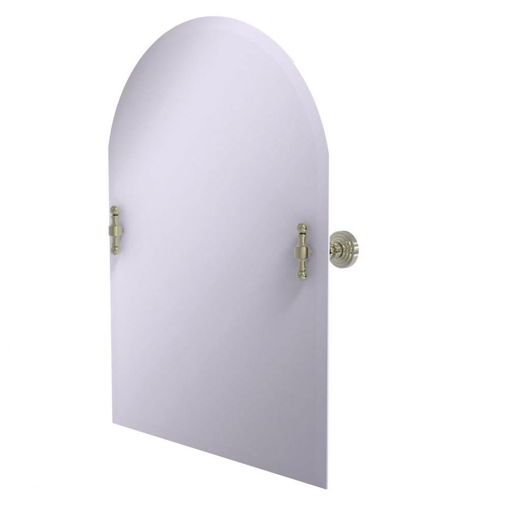 Frameless Arched Top Tilt Mirror with Beveled Edge