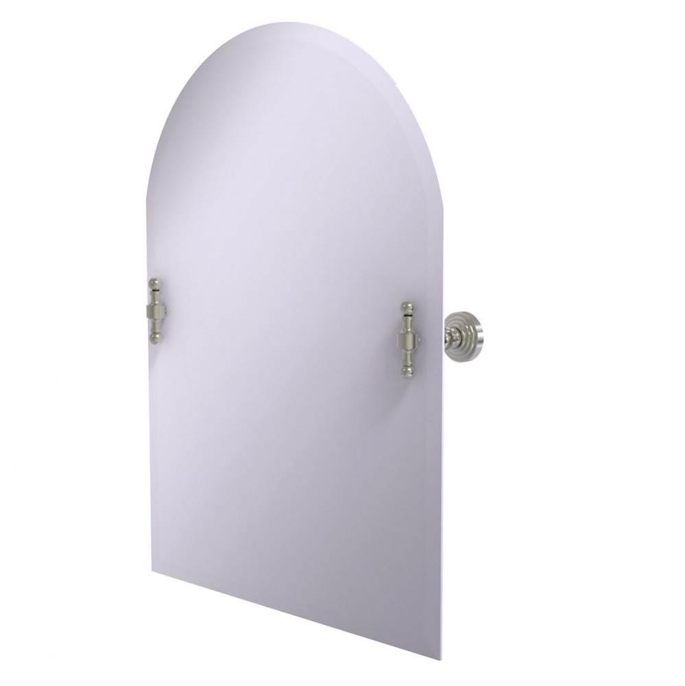 Frameless Arched Top Tilt Mirror with Beveled Edge
