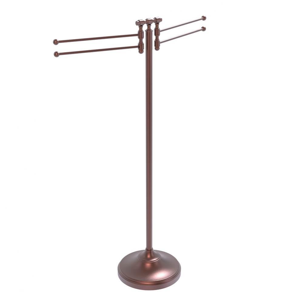 Towel Stand with 4 Pivoting Swing Arms