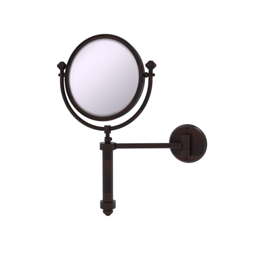 Southbeach Collection Wall Mounted Make-Up Mirror 8 Inch Diameter with 4X Magnification