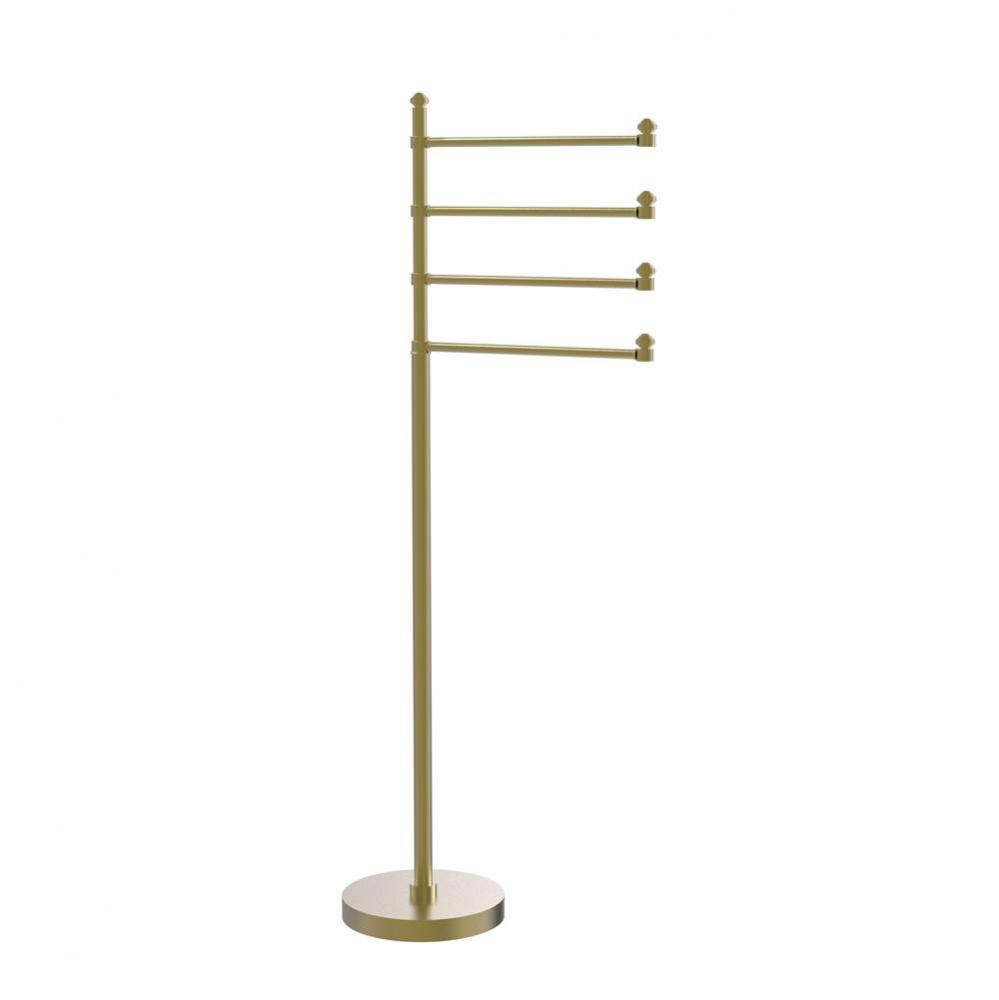Southbeach Collection Free Standing 4 Pivoting Swing Arm Towel Stand