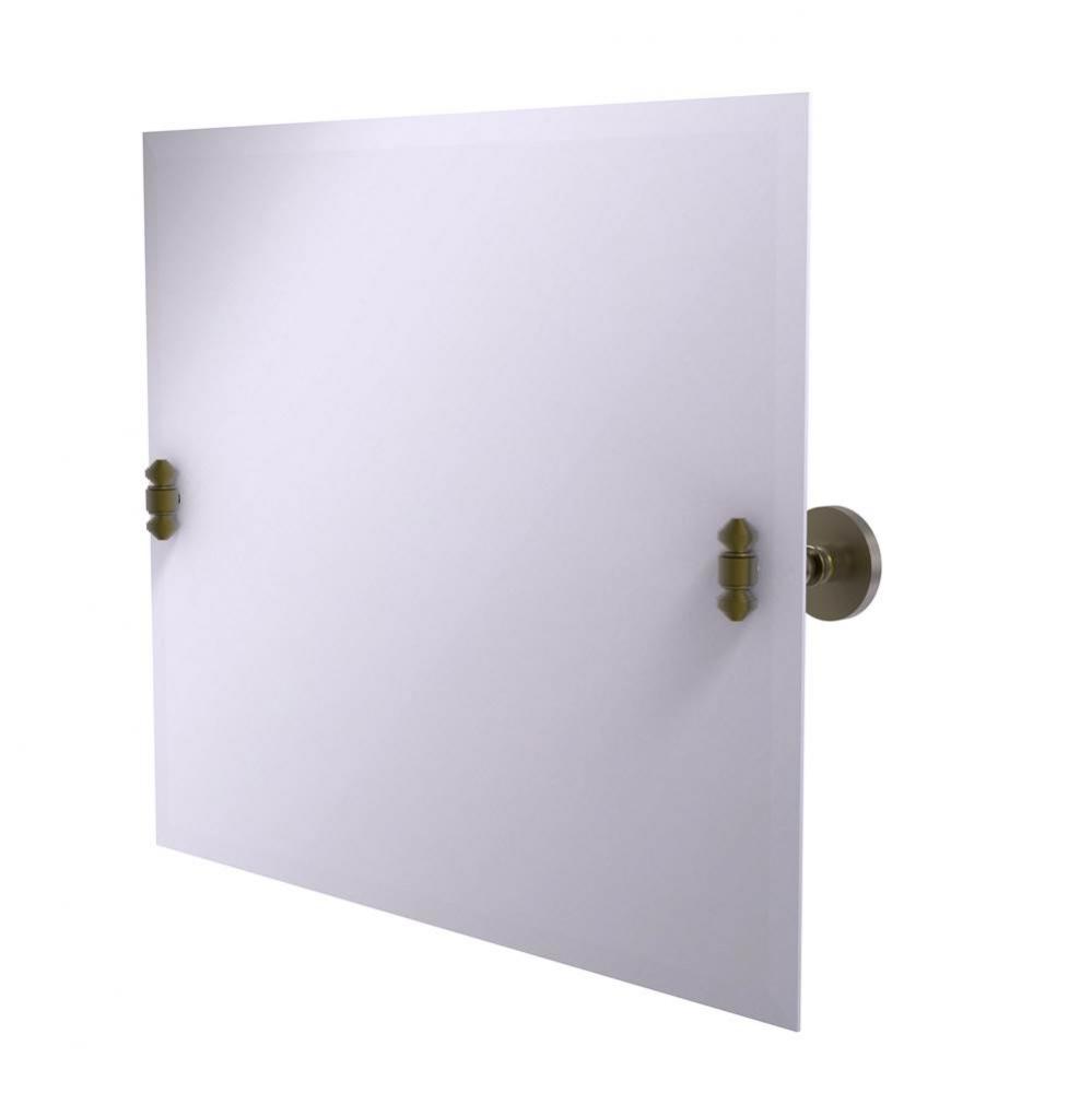 Frameless Landscape Rectangular Tilt Mirror with Beveled Edge