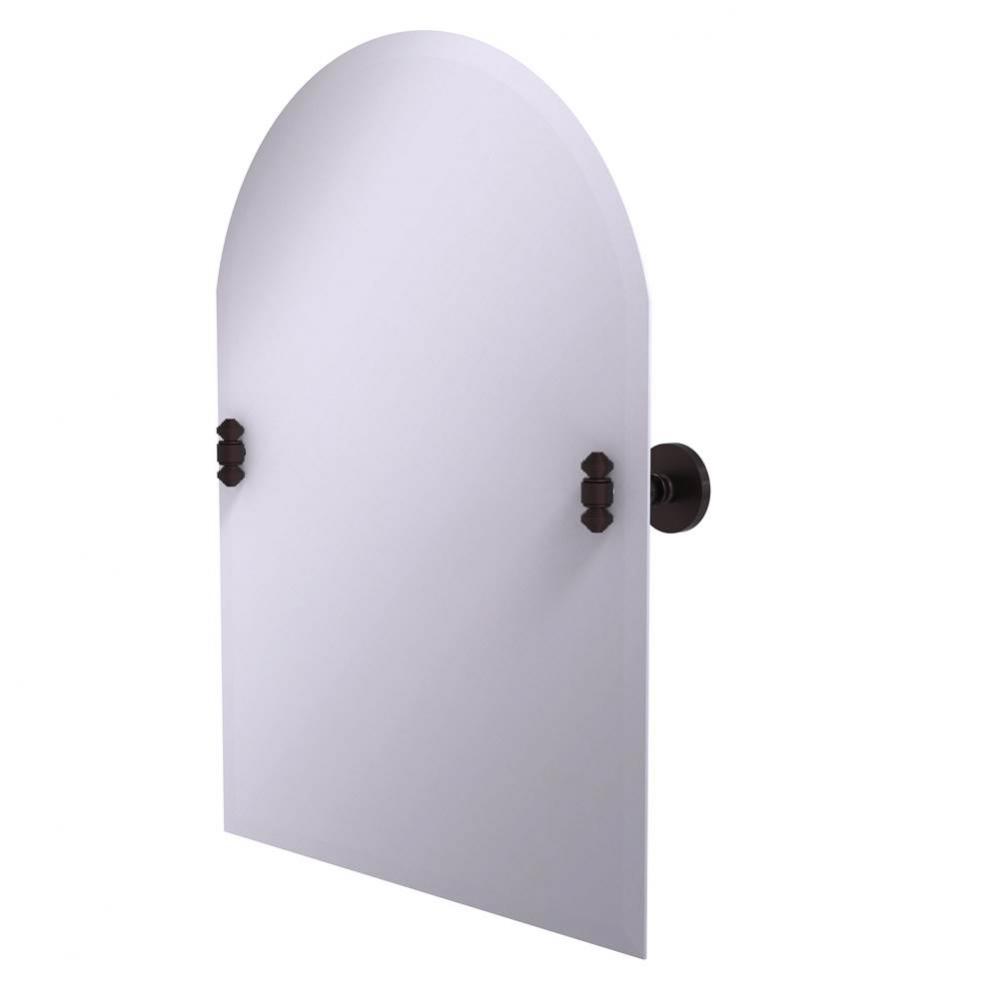 Frameless Arched Top Tilt Mirror with Beveled Edge