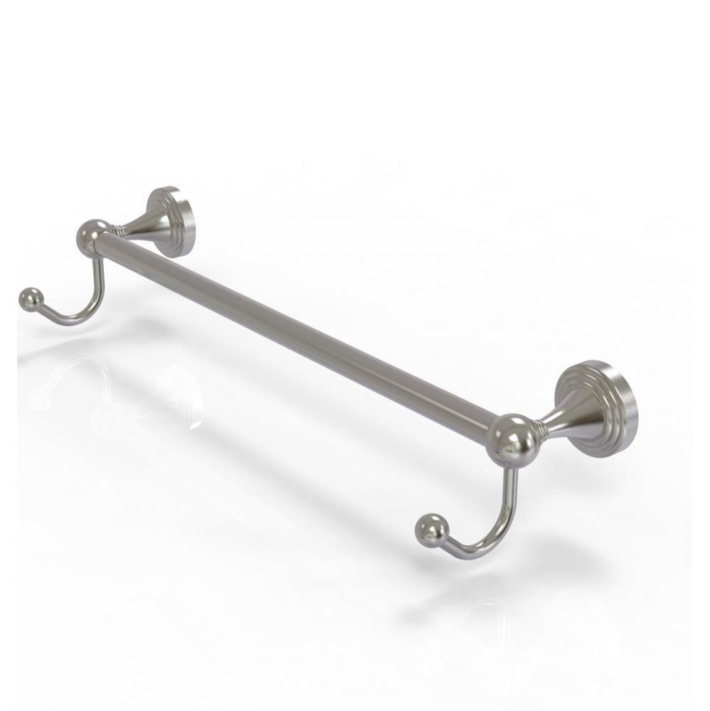Sag Harbor Collection 36 Inch Towel Bar with Integrated Hooks