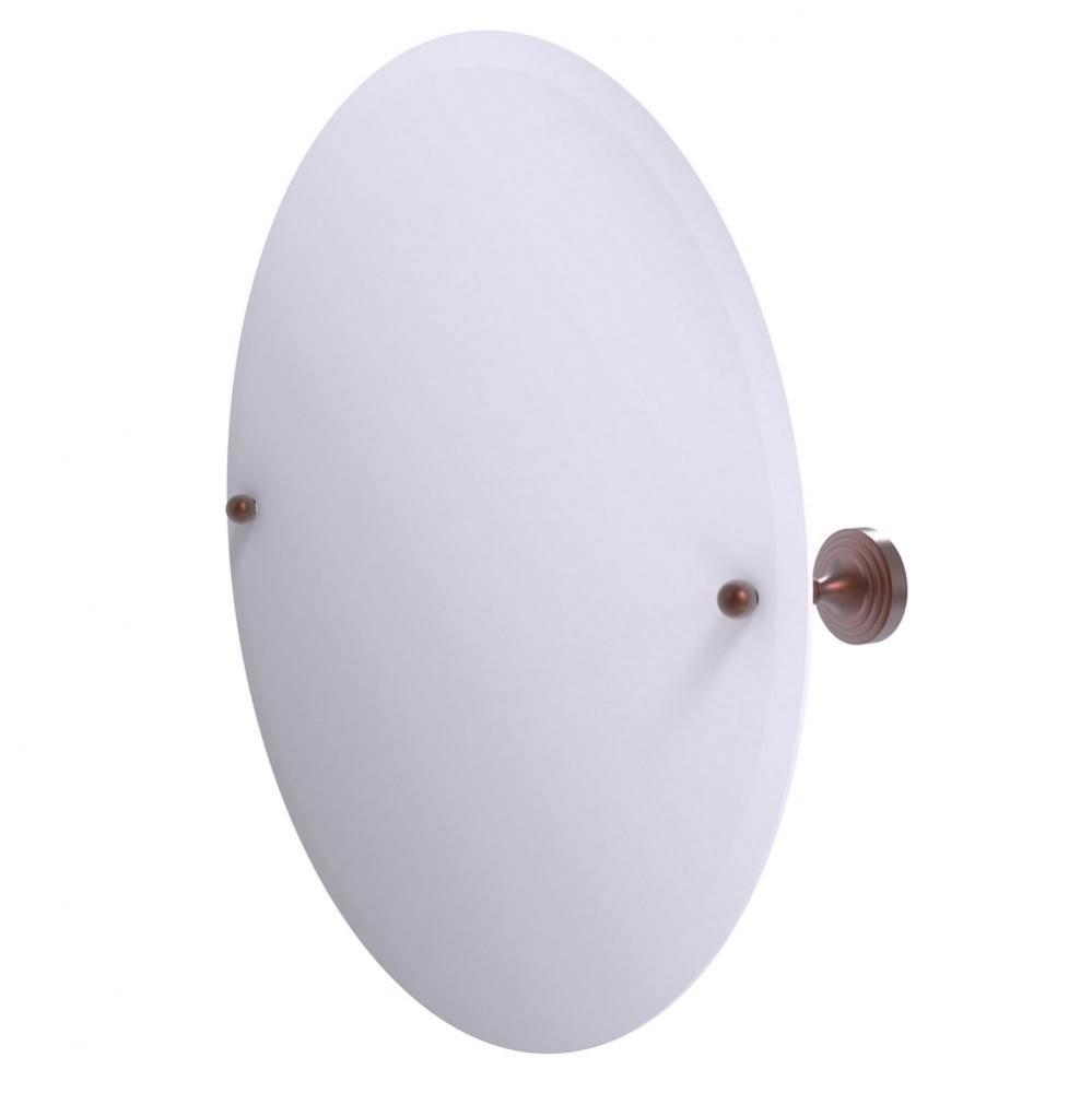 Sag Harbor Collection Frameless Round Tilt Mirror with Beveled Edge
