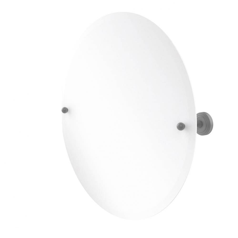 Sag Harbor Collection Frameless Round Tilt Mirror with Beveled Edge