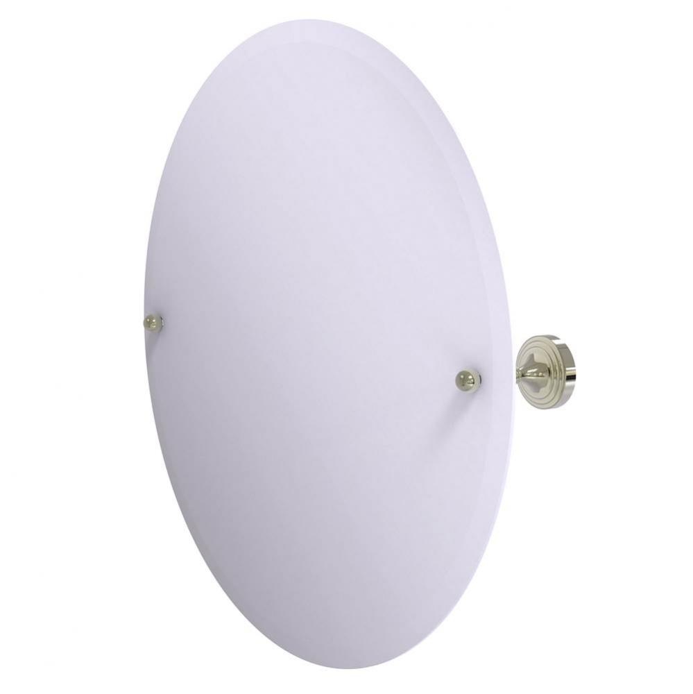 Sag Harbor Collection Frameless Round Tilt Mirror with Beveled Edge