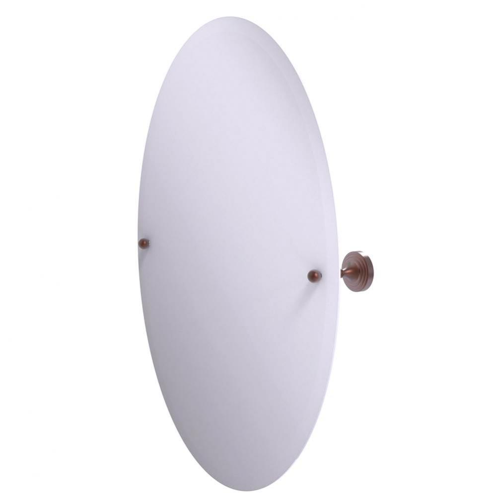 Sag Harbor Collection Frameless Oval Tilt Mirror with Beveled Edge