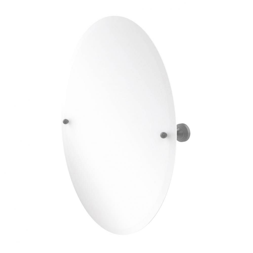 Sag Harbor Collection Frameless Oval Tilt Mirror with Beveled Edge