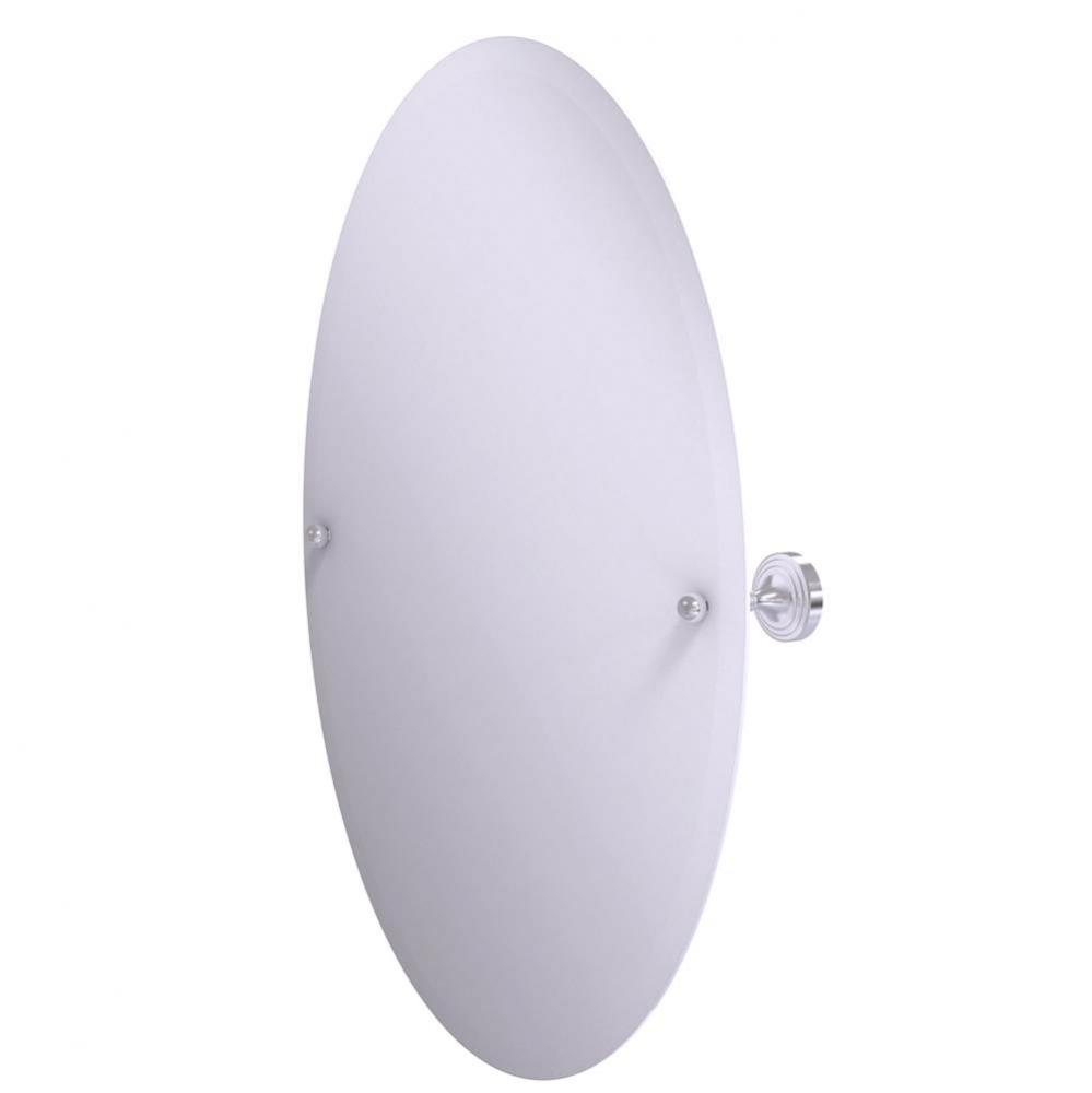 Sag Harbor Collection Frameless Oval Tilt Mirror with Beveled Edge