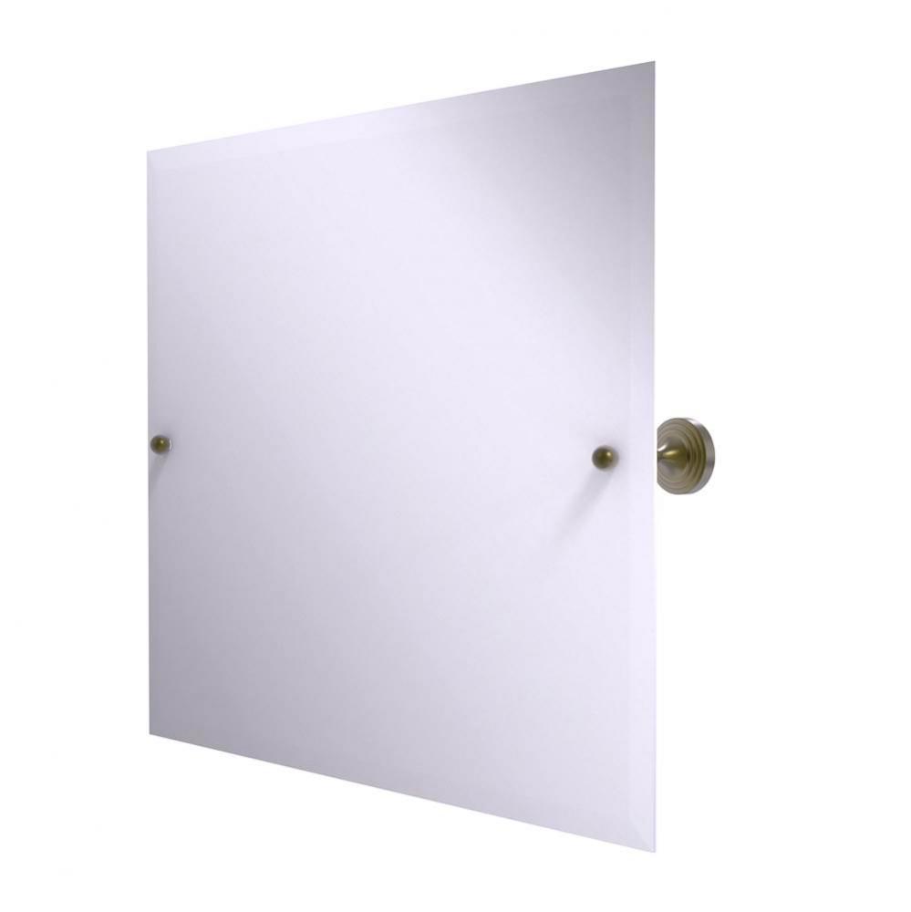 Sag Harbor Collection Frameless Landscape Rectangular Tilt Mirror with Beveled Edge