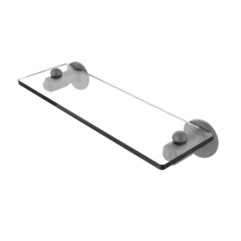 Soho Collection 16 Inch Glass Vanity Shelf with Beveled Edges