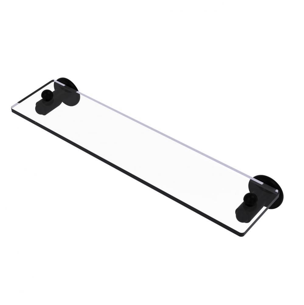 Soho Collection 22 Inch Glass Vanity Shelf with Beveled Edges