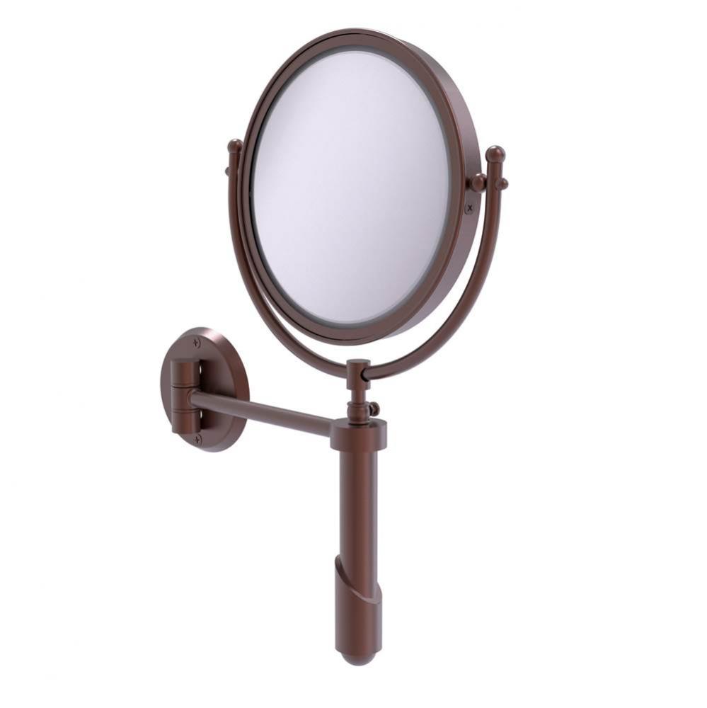 Soho Collection Wall Mounted Make-Up Mirror 8 Inch Diameter with 3X Magnification