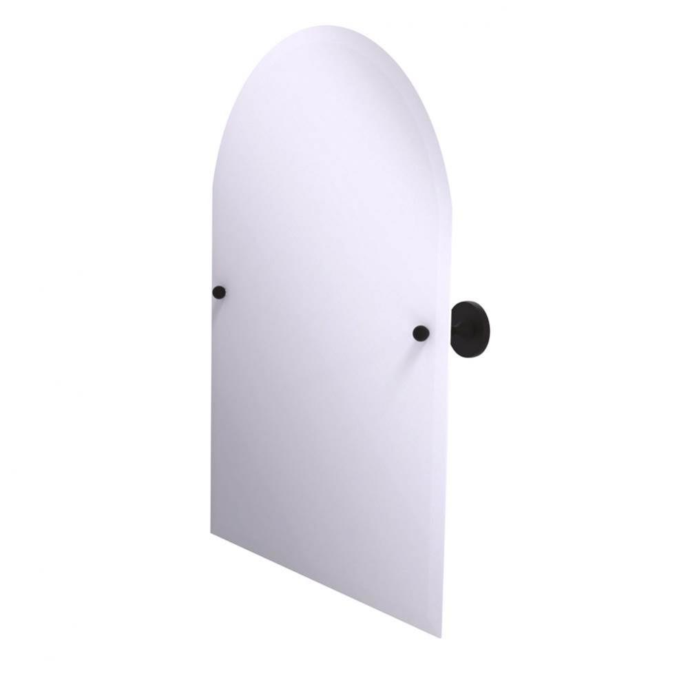 Shadwell Collection Frameless Arched Top Tilt Mirror with Beveled Edge