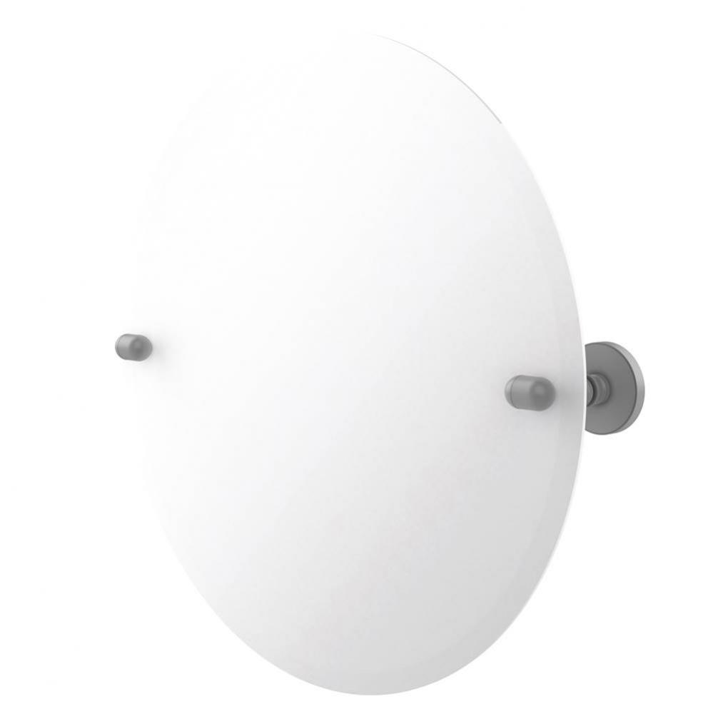 Frameless Round Tilt Mirror with Beveled Edge