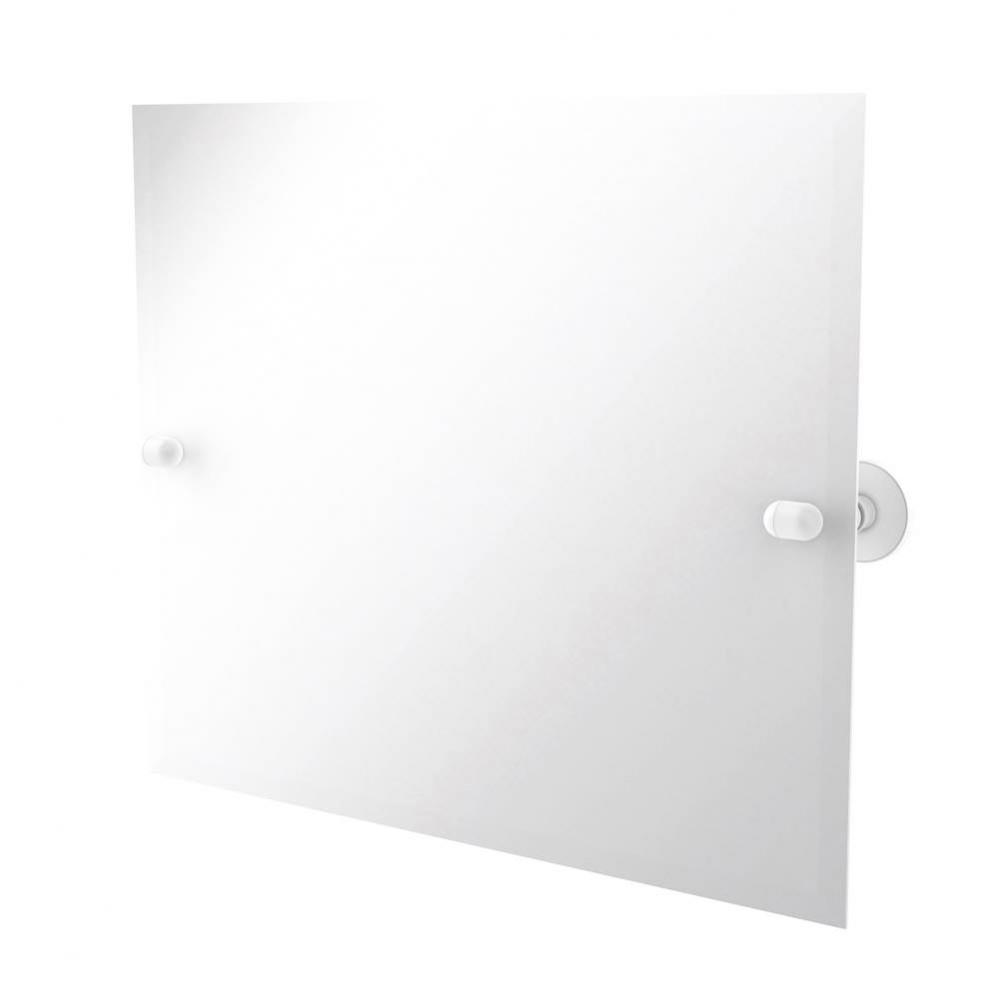 Frameless Landscape Rectangular Tilt Mirror with Beveled Edge