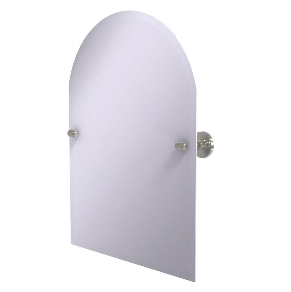Frameless Arched Top Tilt Mirror with Beveled Edge