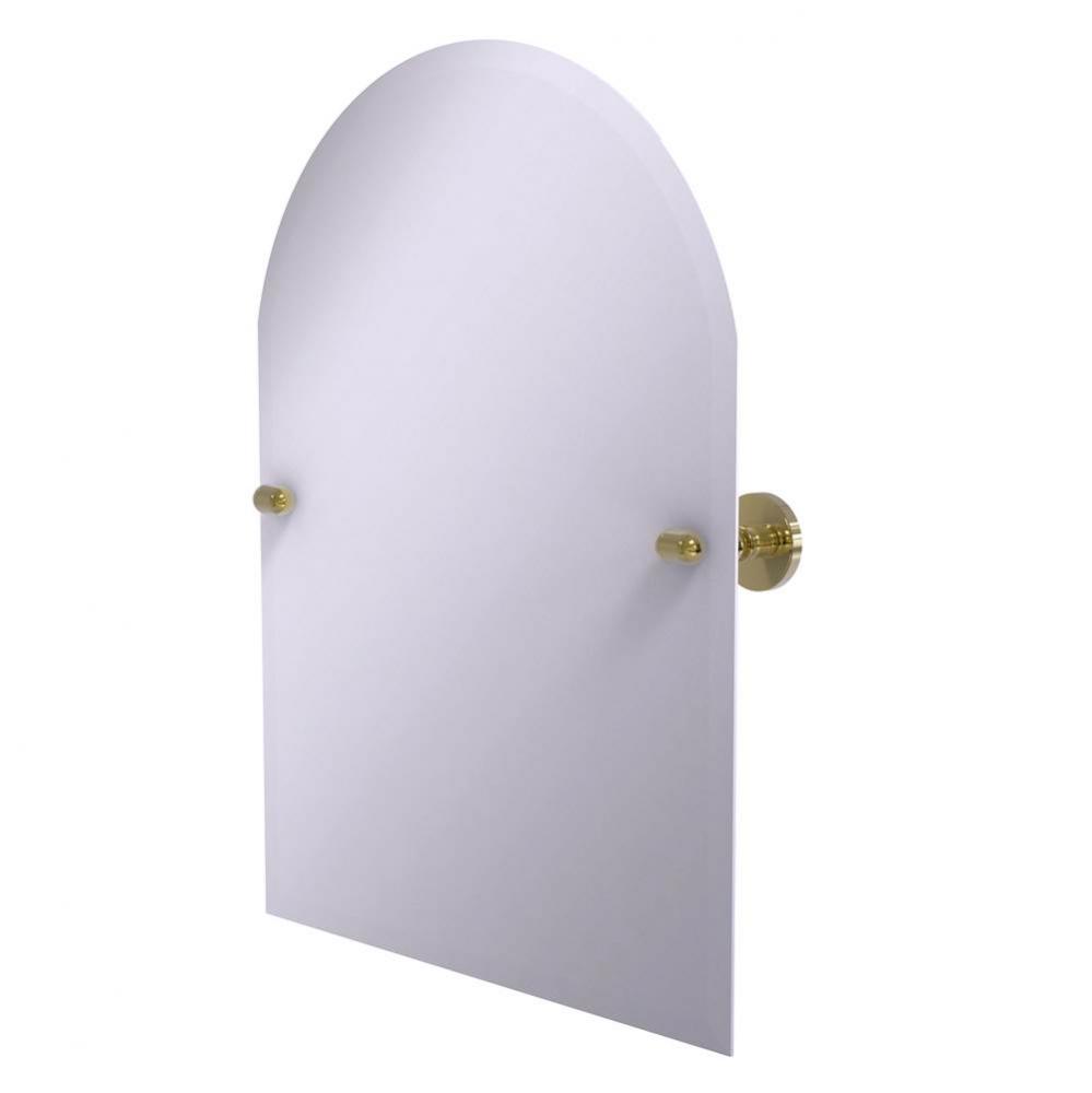 Frameless Arched Top Tilt Mirror with Beveled Edge