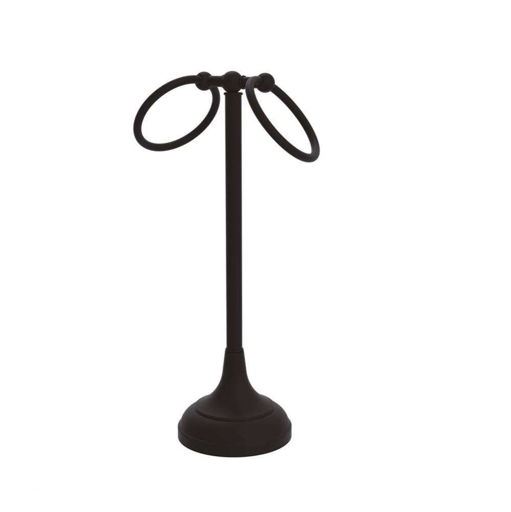 Vanity Top 2 Ring Guest Towel Holder
